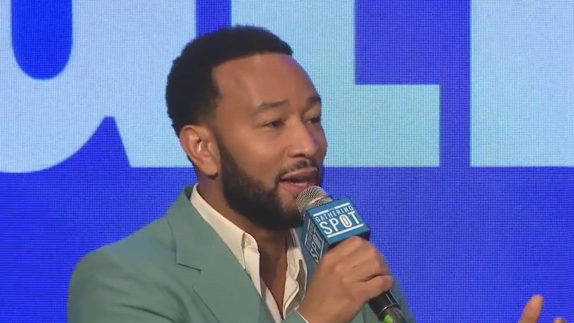 John Legend campaigns for Harris-Walz in Atlanta